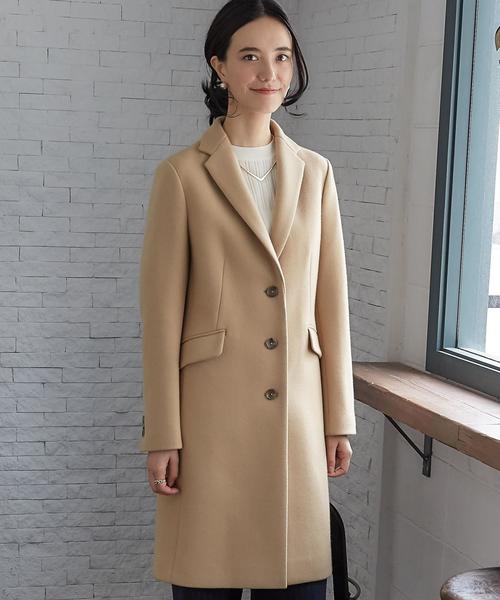 green label relaxing（グリーンレーベルリラクシング）の「◆KF W/N/CA チェスター コート（チェスターコート・レディース・ライトグレー/ベージュ/ネイビー・34/36/38/40/42/44/46）」の17枚目の写真
