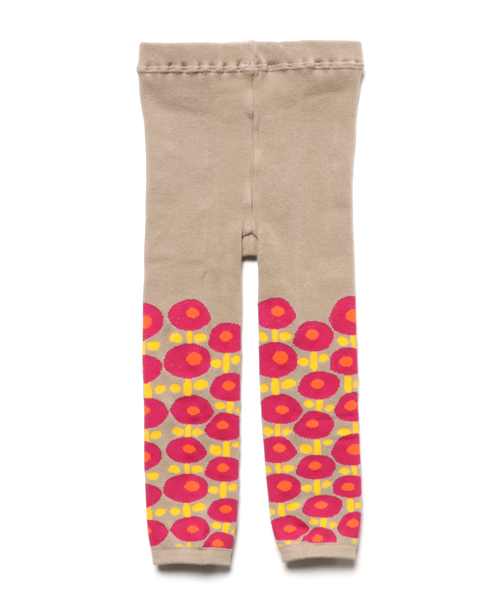 nino（ニノ）の「[85-125]フラワーレギンス（日本製)（レギンス/スパッツ・キッズ・ブルー/ピンク・SMALL/LARGE/X-SMALL/MEDIUM/M/S/L）」の2枚目の写真