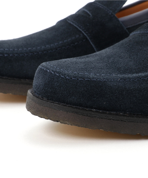 EDIFICE(エディフィス)の「H.TSUBOUCHI / ヒロシツボウチ × EDIFICE スエードローファー(ローファー・メンズ・ネイビー/ブラウン・26cm/25cm/24cm/27cm)」の6枚目の写真