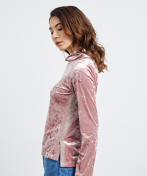 UNITED TOKYO（ユナイテッドトウキョウ）の「クラッシュベロアTOP（Tシャツ/カットソー・レディース・ピンク/オレンジ/ブラック・FREE）」の12枚目の写真