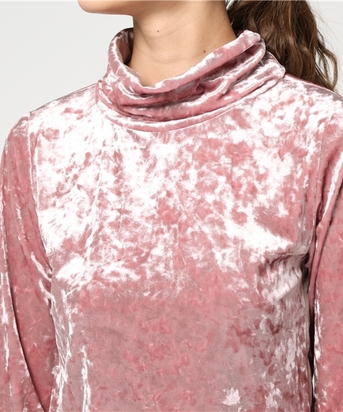 UNITED TOKYO（ユナイテッドトウキョウ）の「クラッシュベロアTOP（Tシャツ/カットソー・レディース・ピンク/オレンジ/ブラック・FREE）」の7枚目の写真