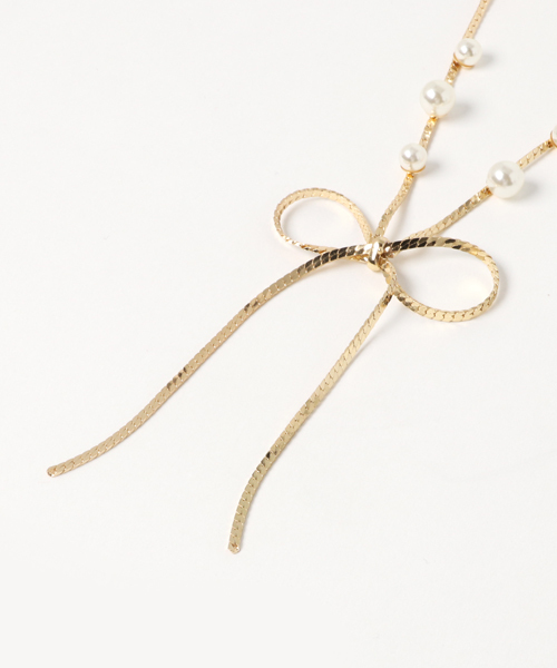 JILL by JILL STUART(ジルバイジルスチュアート)の「BAR & TIE ACCESSORIES NC(ネックレス・レディース・ゴールド・FREE)」の2枚目の写真