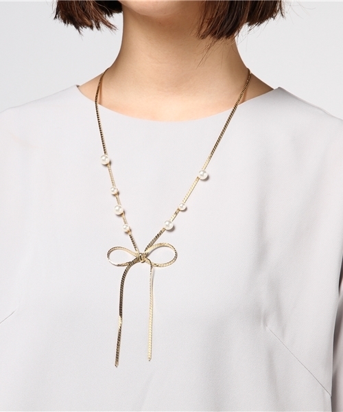 JILL by JILL STUART(ジルバイジルスチュアート)の「BAR & TIE ACCESSORIES NC(ネックレス・レディース・ゴールド・FREE)」の4枚目の写真