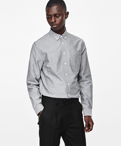 Saturdays NYC（サタデーズ ニューヨークシティ ）の「Crosby Oxford Shirt（シャツ/ブラウス・メンズ・ホワイト/ピンク/ネイビー/ブラック・L/S/M/X-SMALL/X-LARGE）」の10枚目の写真