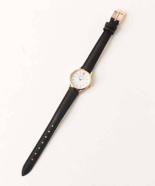 CLUSE（クルース）の「＜CLUSE＞レザー24mmフェイスウォッチ/ピンクゴールドカラー ：（アナログ腕時計・レディース・ブラック・FREE）」の3枚目の写真