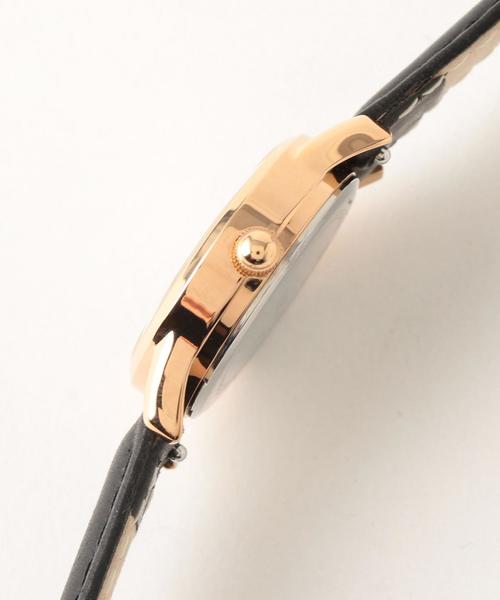 CLUSE（クルース）の「＜CLUSE＞レザー24mmフェイスウォッチ/ピンクゴールドカラー ：（アナログ腕時計・レディース・ブラック・FREE）」の6枚目の写真