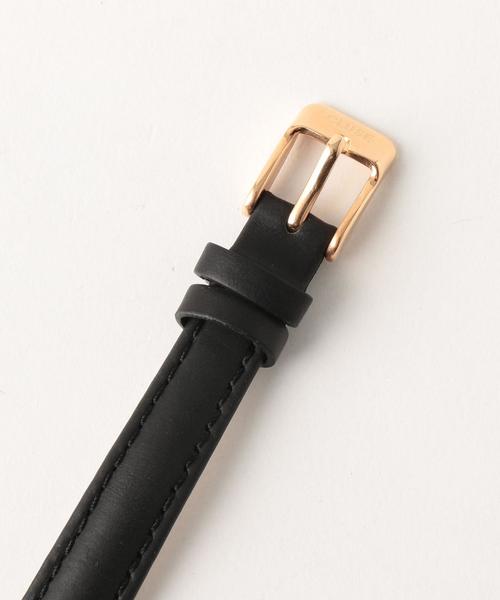 CLUSE（クルース）の「＜CLUSE＞レザー24mmフェイスウォッチ/ピンクゴールドカラー ：（アナログ腕時計・レディース・ブラック・FREE）」の7枚目の写真
