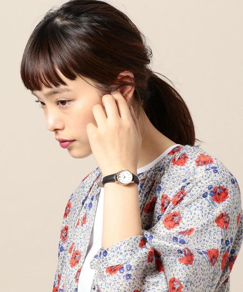 CLUSE（クルース）の「＜CLUSE＞レザー24mmフェイスウォッチ/ピンクゴールドカラー ：（アナログ腕時計・レディース・ブラック・FREE）」の11枚目の写真