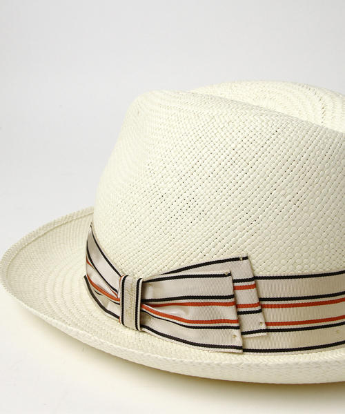 Borsalino / PANAMA QUITE ストライプ パナマハット（ハット