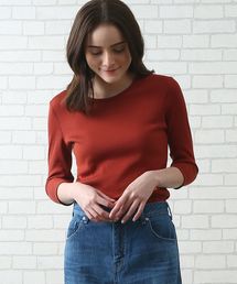 SALON adam et rope' | シャイニーテレコクルーネックプルオーバー(Tシャツ/カットソー)