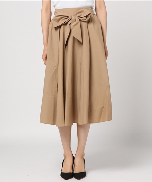 un dix cors（アンディコール）の「ボリュームフレアスカート（スカート・レディース・カーキ/ベージュ/ピンク・ﾌﾘ-）」の4枚目の写真