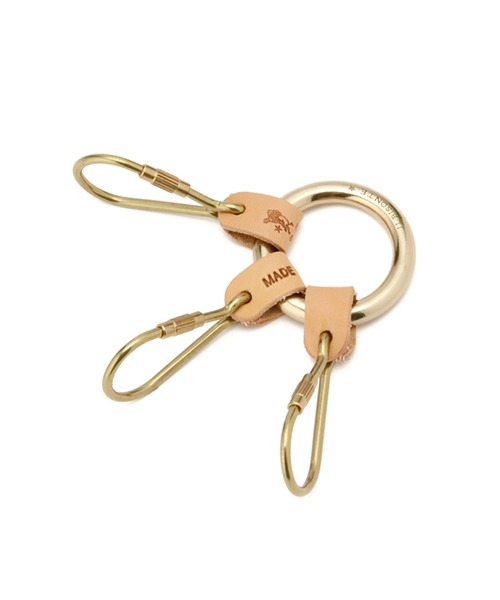 IL BISONTE(イルビゾンテ)の「IL BISONTE / ORIGINAL LEATHER / キーリング(キーホルダー・レディース・ダークブラウン/ブラック/ネイビー/レッド/オリーブ/グリーン/オレンジ/ライトブラウン/ナチュラル/ブラウン/レンガ・FREE)」の5枚目の写真