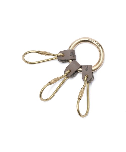 IL BISONTE(イルビゾンテ)の「IL BISONTE / ORIGINAL LEATHER / キーリング(キーホルダー・レディース・ダークブラウン/ブラック/ネイビー/レッド/オリーブ/グリーン/オレンジ/ライトブラウン/ナチュラル/ブラウン/レンガ・FREE)」の4枚目の写真