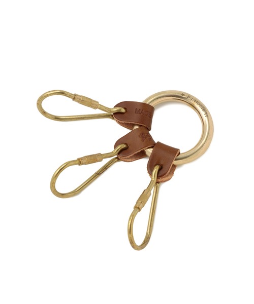 IL BISONTE(イルビゾンテ)の「IL BISONTE / ORIGINAL LEATHER / キーリング(キーホルダー・レディース・ダークブラウン/ブラック/ネイビー/レッド/オリーブ/グリーン/オレンジ/ライトブラウン/ナチュラル/ブラウン/レンガ・FREE)」の6枚目の写真