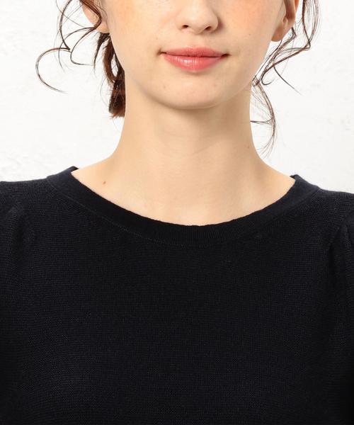 green label relaxing（グリーンレーベルリラクシング）の「■■■[手洗い可能] KF ボリュームスリーブ ニット ◆（ニット/セーター・レディース・オフホワイト/ネイビー/マスタード・FREE）」の11枚目の写真