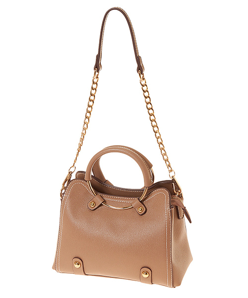 fifth(フィフス)の「リングハンドル2wayミニバッグ(ハンドバッグ・レディース・ホワイト/ベージュ/ブラウン/レッド・FREE)」の3枚目の写真