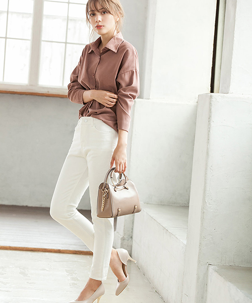 fifth(フィフス)の「リングハンドル2wayミニバッグ(ハンドバッグ・レディース・ホワイト/ベージュ/ブラウン/レッド・FREE)」の14枚目の写真