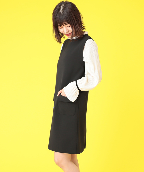 Mystic ミスティック の プリーツハイネックワンピース ワンピース Wear