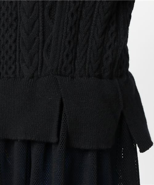 ZUCCa（ズッカ）の「ストレッチアランニット（ワンピース）」 - WEAR