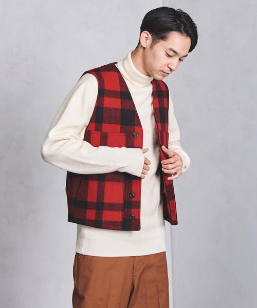 FILSON（フィルソン）の「＜FILSON（フィルソン）＞ MACKINAW VEST（ベスト・メンズ・ダークグレー/レッド・SMALL/MEDIUM）」の12枚目の写真