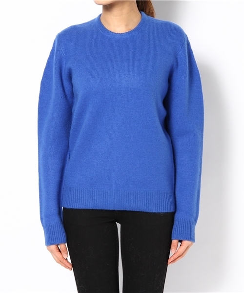 Drawer（ドゥロワー）の「Drawer WT カシミヤクルーネックニット（ニット/セーター・レディース・オフホワイト/ブラウン/コバルトブルー・1/2）」の6枚目の写真