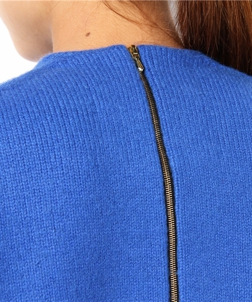 Drawer（ドゥロワー）の「Drawer WT カシミヤクルーネックニット（ニット/セーター・レディース・オフホワイト/ブラウン/コバルトブルー・1/2）」の10枚目の写真