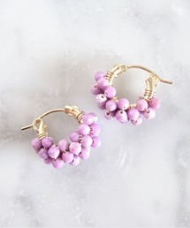 【marinaJEWELRY】14kgf/Phosphosiderite pave pierced earring