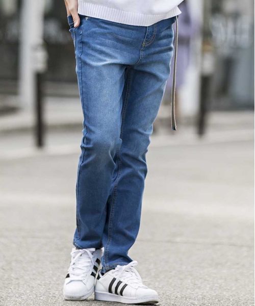 ADMIX/ATELIER SAB MEN（アドミックスアトリエサブメン）の「ストレッチデニムサルエルパンツ（デニムパンツ・メンズ・ブラック/インディゴブルー/ノンウォッシュ/ライトインディゴブルー・48/50）」の2枚目の写真