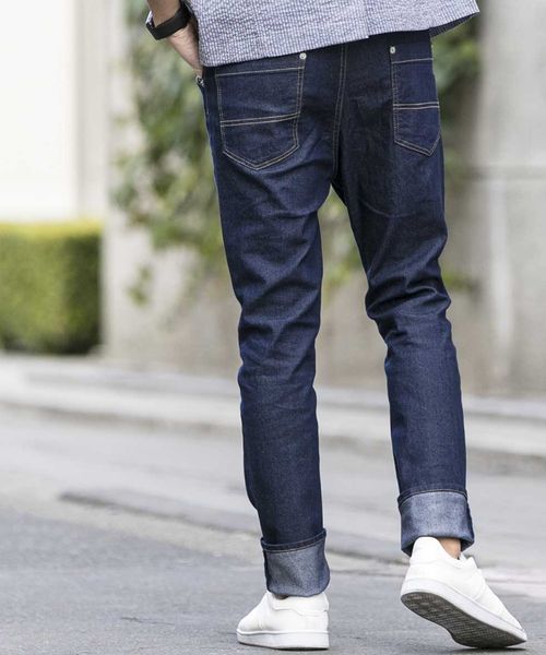 ADMIX/ATELIER SAB MEN（アドミックスアトリエサブメン）の「ストレッチデニムサルエルパンツ（デニムパンツ・メンズ・ブラック/インディゴブルー/ノンウォッシュ/ライトインディゴブルー・48/50）」の8枚目の写真