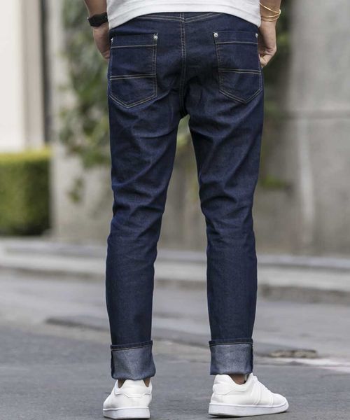 ADMIX/ATELIER SAB MEN（アドミックスアトリエサブメン）の「ストレッチデニムサルエルパンツ（デニムパンツ・メンズ・ブラック/インディゴブルー/ノンウォッシュ/ライトインディゴブルー・48/50）」の9枚目の写真