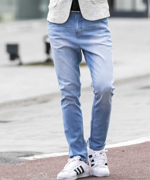 ADMIX/ATELIER SAB MEN（アドミックスアトリエサブメン）の「ストレッチデニムサルエルパンツ（デニムパンツ・メンズ・ブラック/インディゴブルー/ノンウォッシュ/ライトインディゴブルー・48/50）」の11枚目の写真