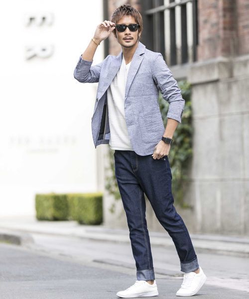 ADMIX/ATELIER SAB MEN（アドミックスアトリエサブメン）の「ストレッチデニムサルエルパンツ（デニムパンツ・メンズ・ブラック/インディゴブルー/ノンウォッシュ/ライトインディゴブルー・48/50）」の14枚目の写真