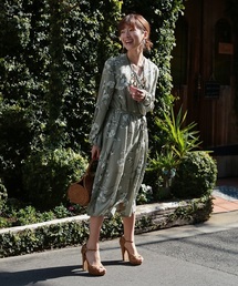 REAL CUBE | REAL CUBE フラワープリント2WAYリボンワンピース(ワンピース)