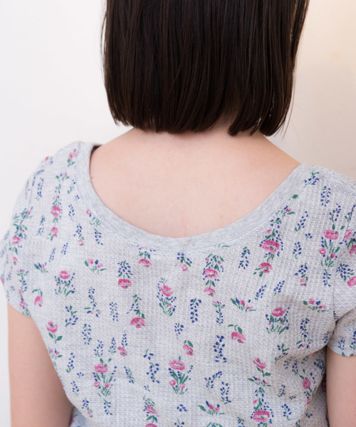 JEMORGAN(ジェーイーモーガン)の「JEMORGAN / サーマル 花柄 ショートスレーブ クルーネックTシャツ (セットアップ対応)(Tシャツ/カットソー・レディース・ホワイト/グレー・FREE)」の20枚目の写真