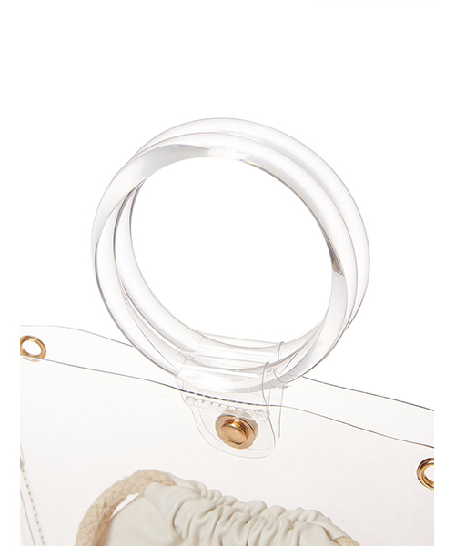 fifth（フィフス）の「リングクリアバッグ（ハンドバッグ・レディース・ホワイト/ブラック/ベージュ/イエロー・FREE）」の14枚目の写真