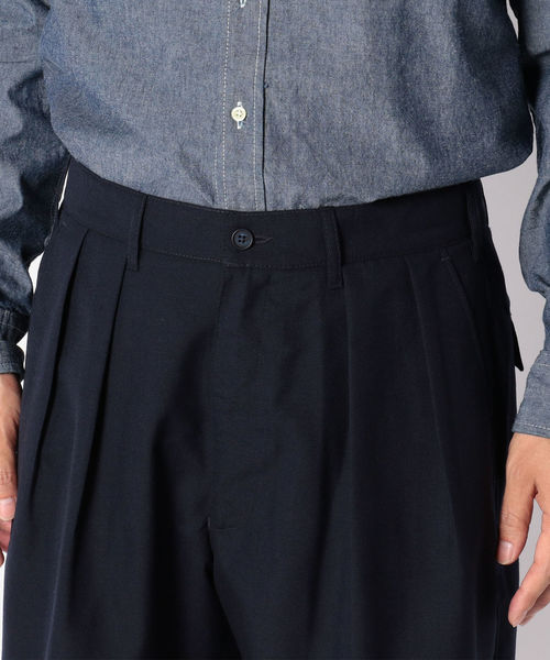 CEASTERS（ケステル）の「CEASTERS: 2プリーツ ウールイージー ショーツ（その他パンツ・メンズ・ブラック/ネイビー・44/46/48）」の6枚目の写真