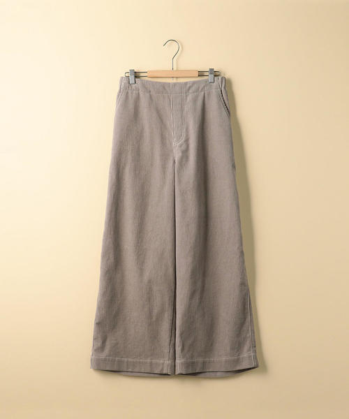 coen（コーエン）の「【新色追加】コーデュロイワイドパンツ（その他パンツ・レディース・ナチュラル/ネイビー/ワイン/ライトグレー/ホワイト/ライム/ベージュ・SMALL/MEDIUM/LARGE）」の9枚目の写真