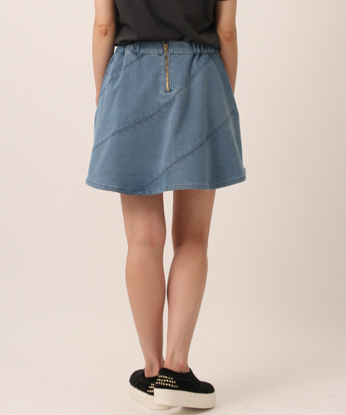Another Edition（アナザーエディション）の「AE[A]ﾎﾞﾝﾃﾞｨﾝｸﾞ ﾌﾚｱSK（スカート・レディース・ネイビー/ライトブルー/コバルトブルー・SMALL/MEDIUM）」の5枚目の写真