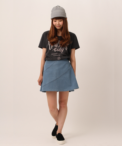 Another Edition（アナザーエディション）の「AE[A]ﾎﾞﾝﾃﾞｨﾝｸﾞ ﾌﾚｱSK（スカート・レディース・ネイビー/ライトブルー/コバルトブルー・SMALL/MEDIUM）」の9枚目の写真