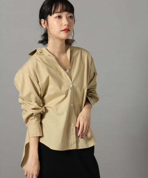 LOWRYS FARM（ローリーズファーム）の「レギュラーシャツロングスリーブ 804833（シャツ/ブラウス・レディース・ブラック/オフホワイト/カーキ/ブラック系その他/ベージュ系その他/ブルー系その他/ベージュ/ストライプ/ブルー・MEDIUM/LARGE）」の16枚目の写真