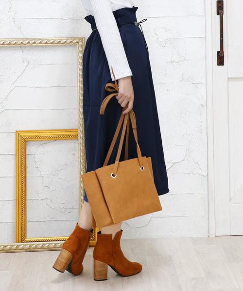 Doula Doula（ドゥーラドゥーラ）の「サイドフレアスカート　紐ベルト付き（スカート・レディース・ブラック/ネイビー/ベージュ・FREE）」の8枚目の写真