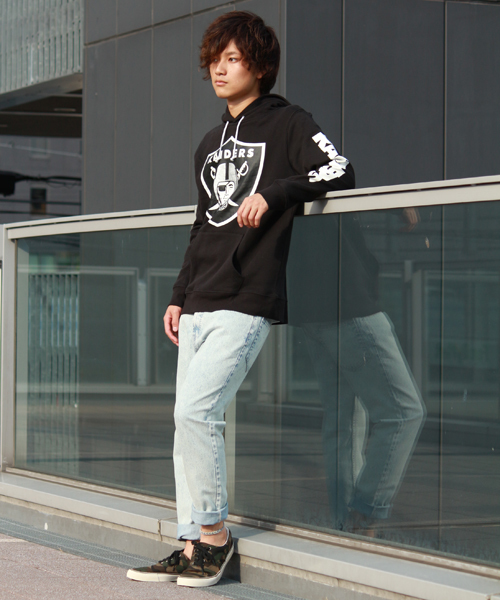WEGO(ウィゴー)の「WEGO/RAIDERSパーカー(パーカー・メンズ・ブラック/杢グレー・MEDIUM/LARGE)」の12枚目の写真