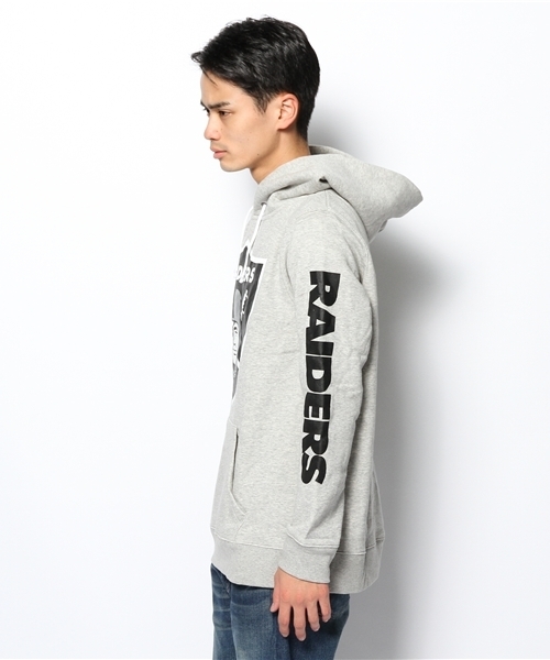 WEGO(ウィゴー)の「WEGO/RAIDERSパーカー(パーカー・メンズ・ブラック/杢グレー・MEDIUM/LARGE)」の3枚目の写真