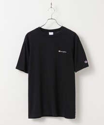 Champion for tk.TAKEO KIKUCHI ロゴ刺繍Tシャツ