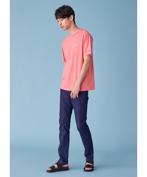 Champion(チャンピオン)の「Champion for tk.TAKEO KIKUCHI ロゴ刺繍Tシャツ(Tシャツ/カットソー・メンズ・ホワイト/ブラック/ネイビー/カーキ/ブルー/ボルドー/チャコール/ピンク系/ライトグリーン/オリーブ/レッド系1・01/02/03)」の21枚目の写真