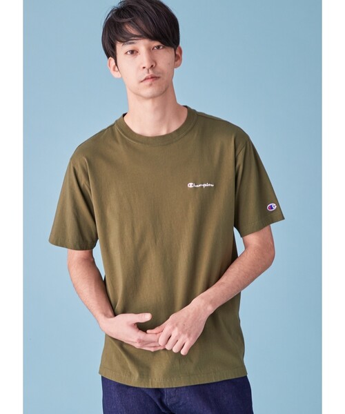 Champion(チャンピオン)の「Champion for tk.TAKEO KIKUCHI ロゴ刺繍Tシャツ(Tシャツ/カットソー・メンズ・ホワイト/ブラック/ネイビー/カーキ/ブルー/ボルドー/チャコール/ピンク系/ライトグリーン/オリーブ/レッド系1・01/02/03)」の19枚目の写真