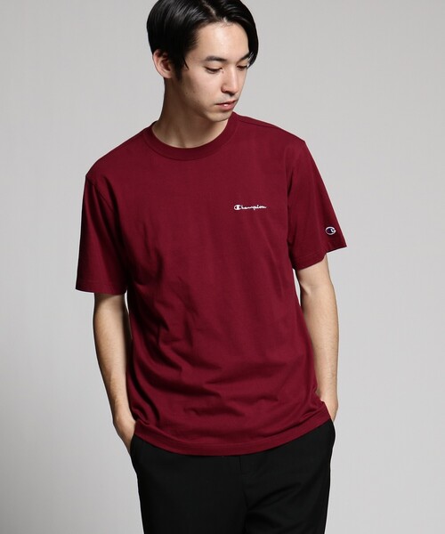 Champion(チャンピオン)の「Champion for tk.TAKEO KIKUCHI ロゴ刺繍Tシャツ(Tシャツ/カットソー・メンズ・ホワイト/ブラック/ネイビー/カーキ/ブルー/ボルドー/チャコール/ピンク系/ライトグリーン/オリーブ/レッド系1・01/02/03)」の18枚目の写真