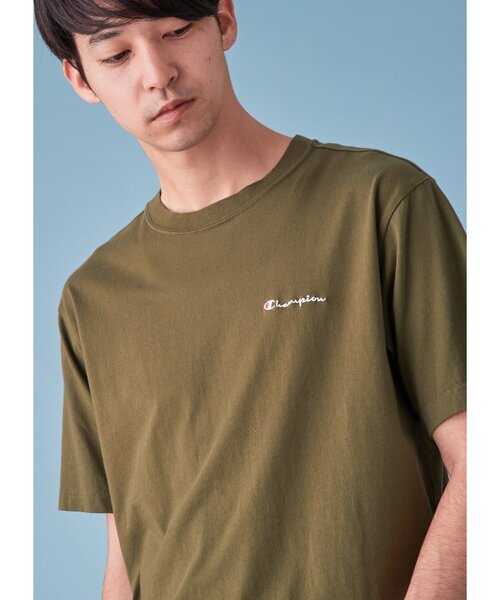 Champion(チャンピオン)の「Champion for tk.TAKEO KIKUCHI ロゴ刺繍Tシャツ(Tシャツ/カットソー・メンズ・ホワイト/ブラック/ネイビー/カーキ/ブルー/ボルドー/チャコール/ピンク系/ライトグリーン/オリーブ/レッド系1・01/02/03)」の17枚目の写真