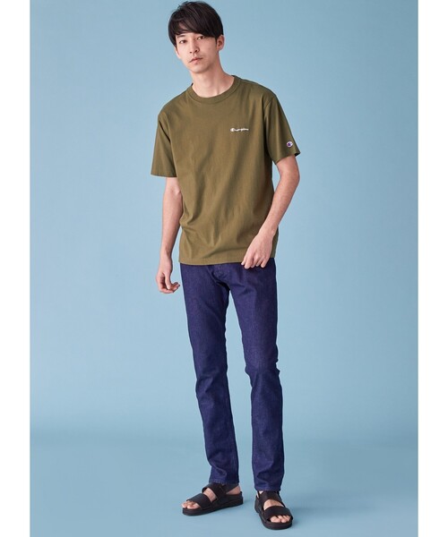 Champion(チャンピオン)の「Champion for tk.TAKEO KIKUCHI ロゴ刺繍Tシャツ(Tシャツ/カットソー・メンズ・ホワイト/ブラック/ネイビー/カーキ/ブルー/ボルドー/チャコール/ピンク系/ライトグリーン/オリーブ/レッド系1・01/02/03)」の16枚目の写真