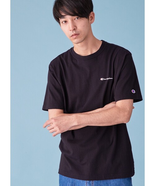 Champion(チャンピオン)の「Champion for tk.TAKEO KIKUCHI ロゴ刺繍Tシャツ(Tシャツ/カットソー・メンズ・ホワイト/ブラック/ネイビー/カーキ/ブルー/ボルドー/チャコール/ピンク系/ライトグリーン/オリーブ/レッド系1・01/02/03)」の12枚目の写真